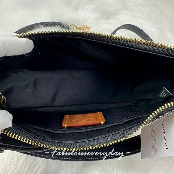 Coach Teri Shoulder Bag Crossbody In Signature Jacquard/Charcoal CCZ02 NWT - Picture 9 of 10